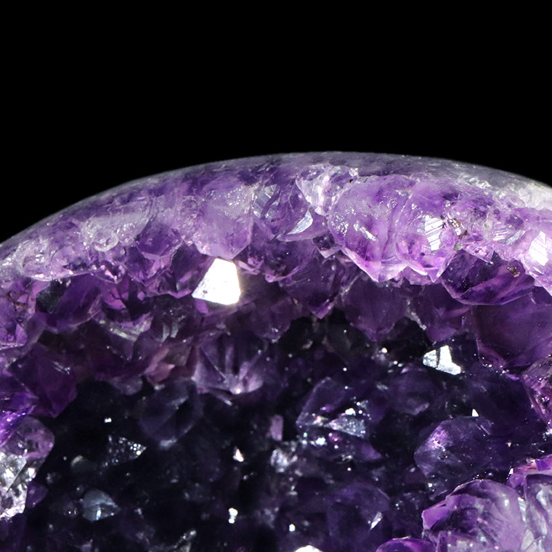 【一点物】ジオード　アメジスト　エッグ型　ウルグアイ産　[co-g1763]