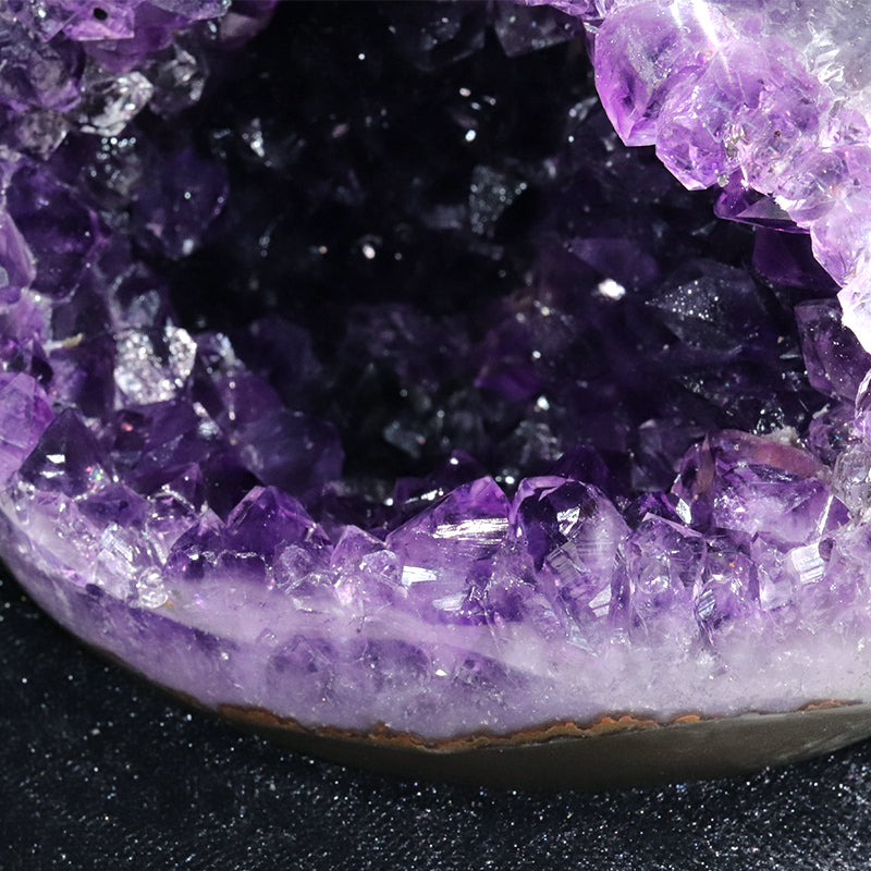 【一点物】ジオード　アメジスト　エッグ型　ウルグアイ産　[co-g1763]