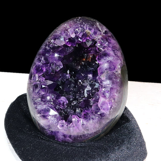 【一点物】ジオード　アメジスト　エッグ型　ウルグアイ産　[co-g1764]