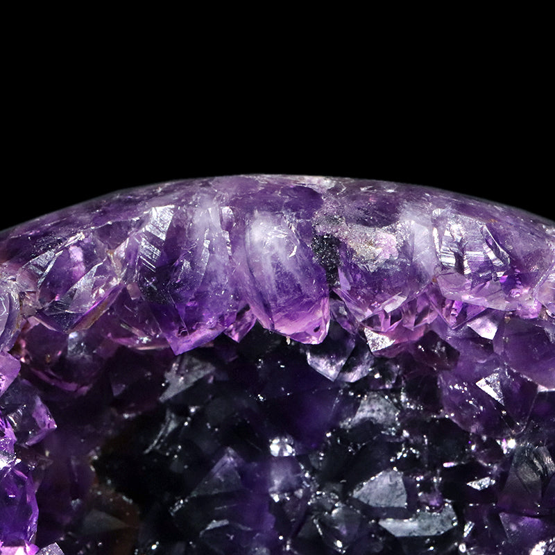 【一点物】ジオード　アメジスト　エッグ型　ウルグアイ産　[co-g1764]