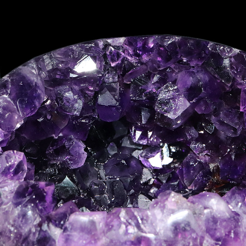 【一点物】ジオード　アメジスト　エッグ型　ウルグアイ産　[co-g1764]