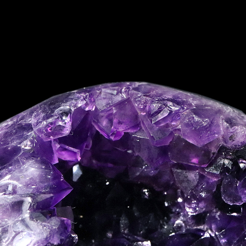 【一点物】ジオード　アメジスト　エッグ型　ウルグアイ産　[co-g1766]