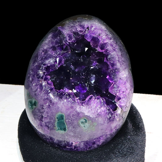 【一点物】ジオード　アメジスト　エッグ型　ウルグアイ産　[co-g1767]
