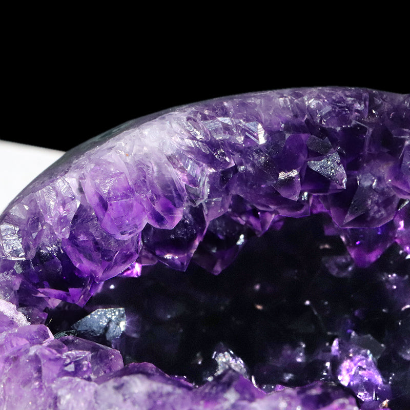 【一点物】ジオード　アメジスト　エッグ型　ウルグアイ産　[co-g1767]