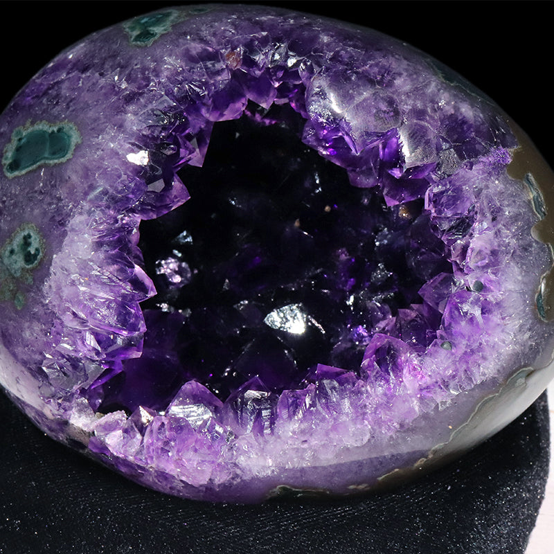 【一点物】ジオード　アメジスト　エッグ型　ウルグアイ産　[co-g1767]