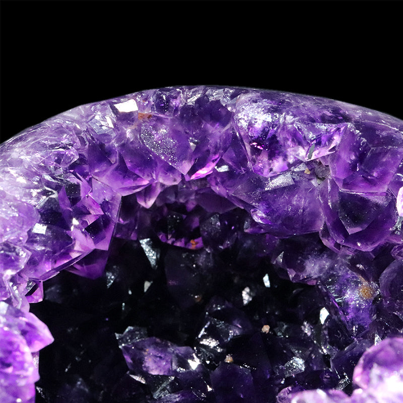 【一点物】ジオード　アメジスト　エッグ型　ウルグアイ産　[co-g1767]