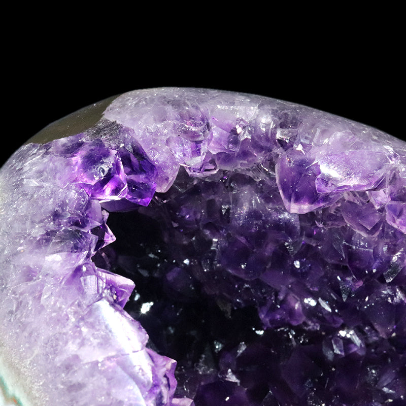 【一点物】ジオード　アメジスト　エッグ型　ウルグアイ産　[co-g1765]