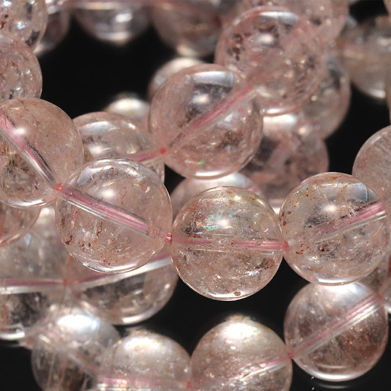 ブレス　ヒマラヤアイリスクォーツ＜ヒマラヤ産＞　丸 [co-g1702]