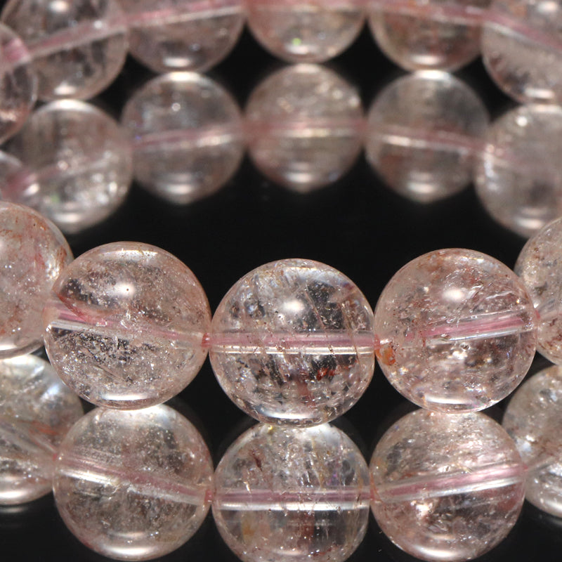 ブレス　ヒマラヤアイリスクォーツ＜ヒマラヤ産＞　丸 [co-g1702]