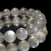 Round Gray Moonstone Bracelet from India [co-g0868]