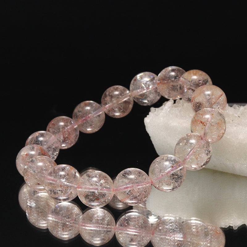 ブレス　ヒマラヤアイリスクォーツ＜ヒマラヤ産＞　丸 [co-g1702]