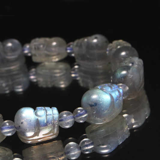 ブレス　ラブラドライト＜マダガスカル産＞　ヒキュウ  [co-g1712]