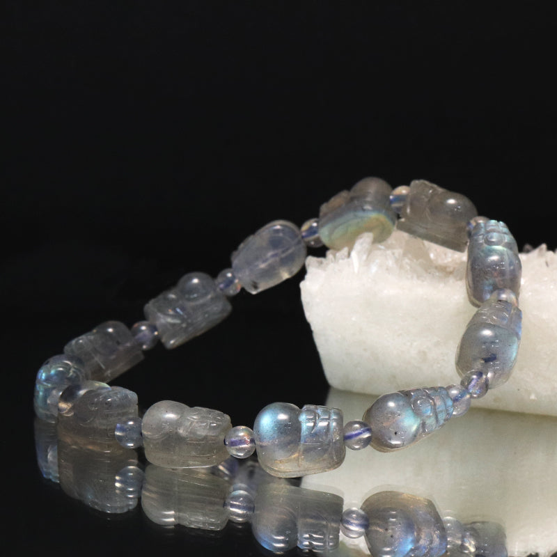 ブレス　ラブラドライト＜マダガスカル産＞　ヒキュウ  [co-g1712]