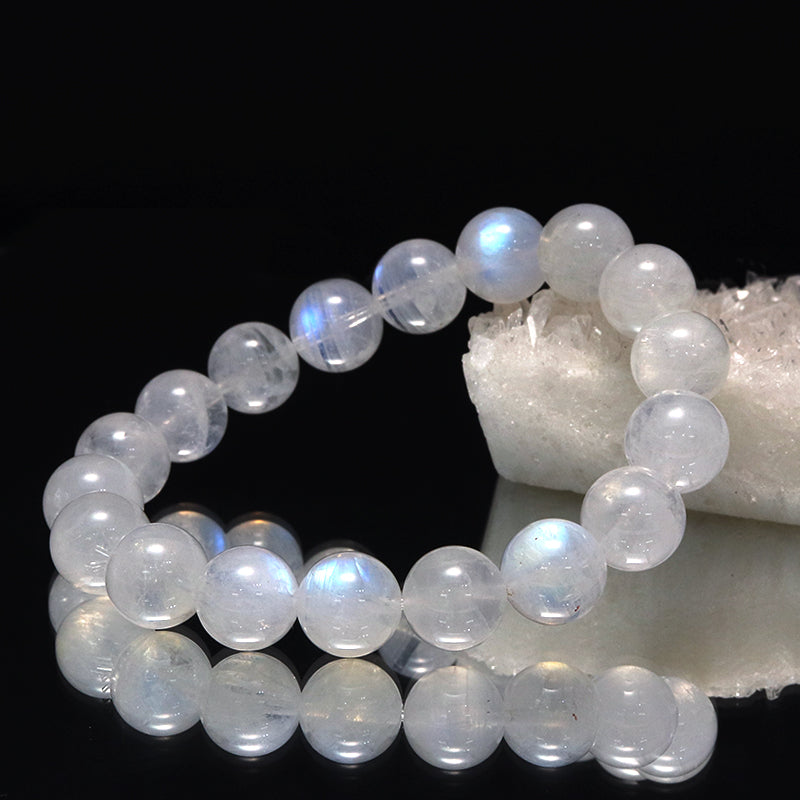 ブレス　ムーンストーン＜インド産＞　丸  [co-g1703]