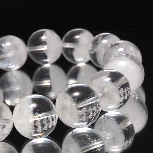 ブレス　アイリスクォーツ　ホワイトファントム入り＜ブラジル産＞　丸 [co-g1705]