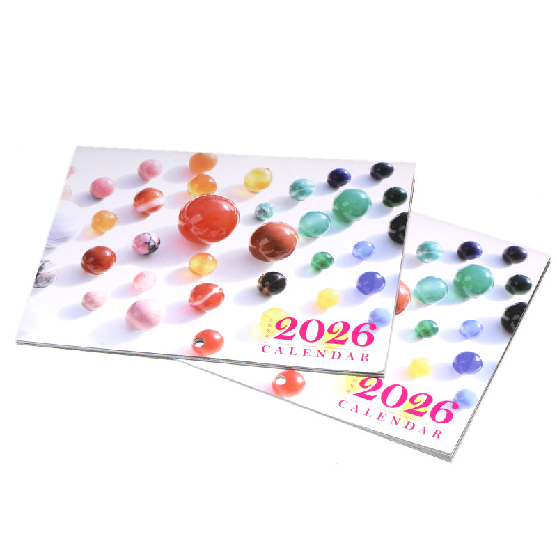 2026年　令和8年度　午（うま）天然石　カレンダー　1月始まり　日曜始まり  [co-g1769]