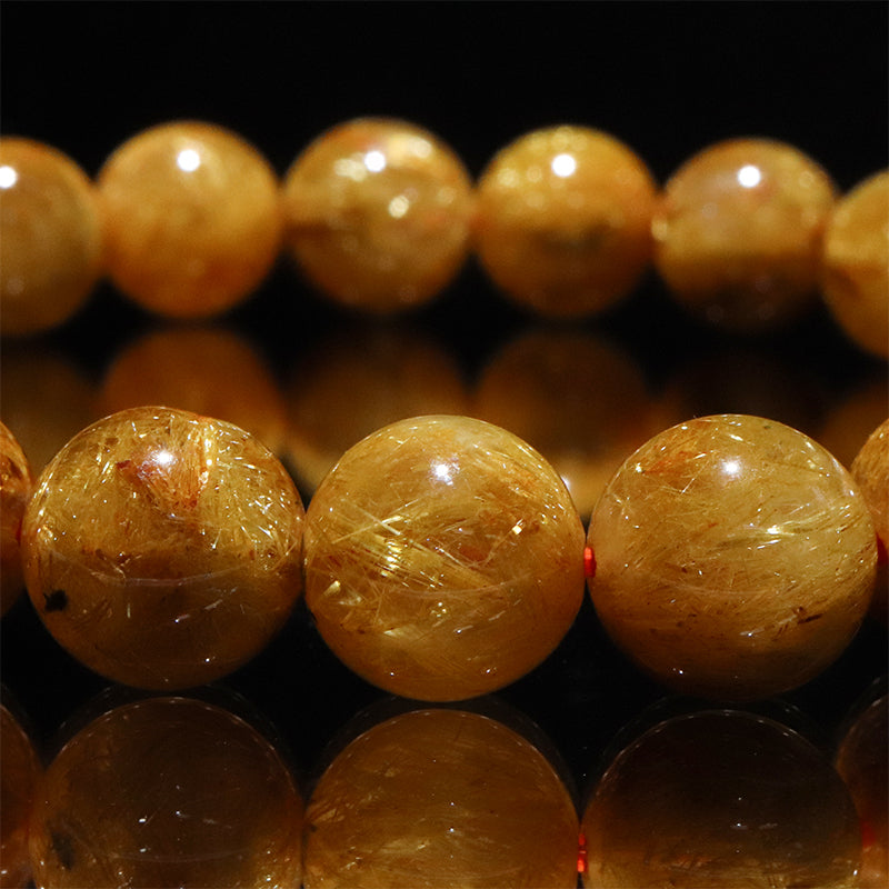タイチンルチル＜ブラジル産＞　ブレス　丸 [co-g2803]