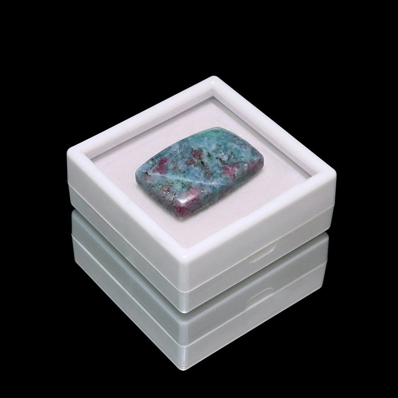 ルース　ルビーインカイヤナイト　スクエア型　約12～16mm×約16～29mm　ケース入り　ランダム発送  [co-g2191]