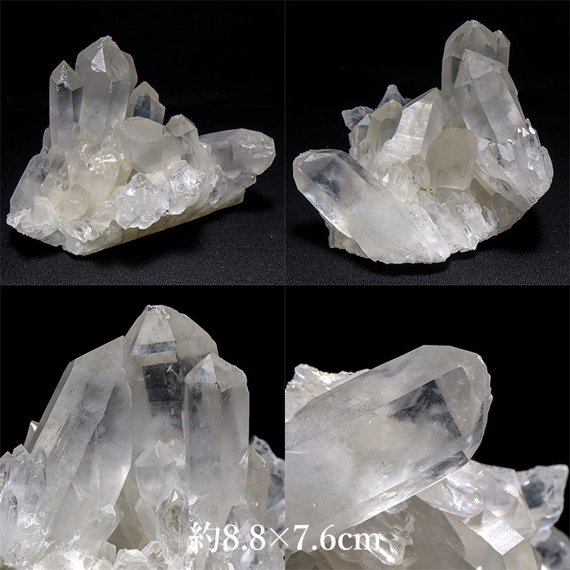 水晶＜マダガスカル産＞　クラスター　約8.8×21cm～約5×16cm [co-g3137]