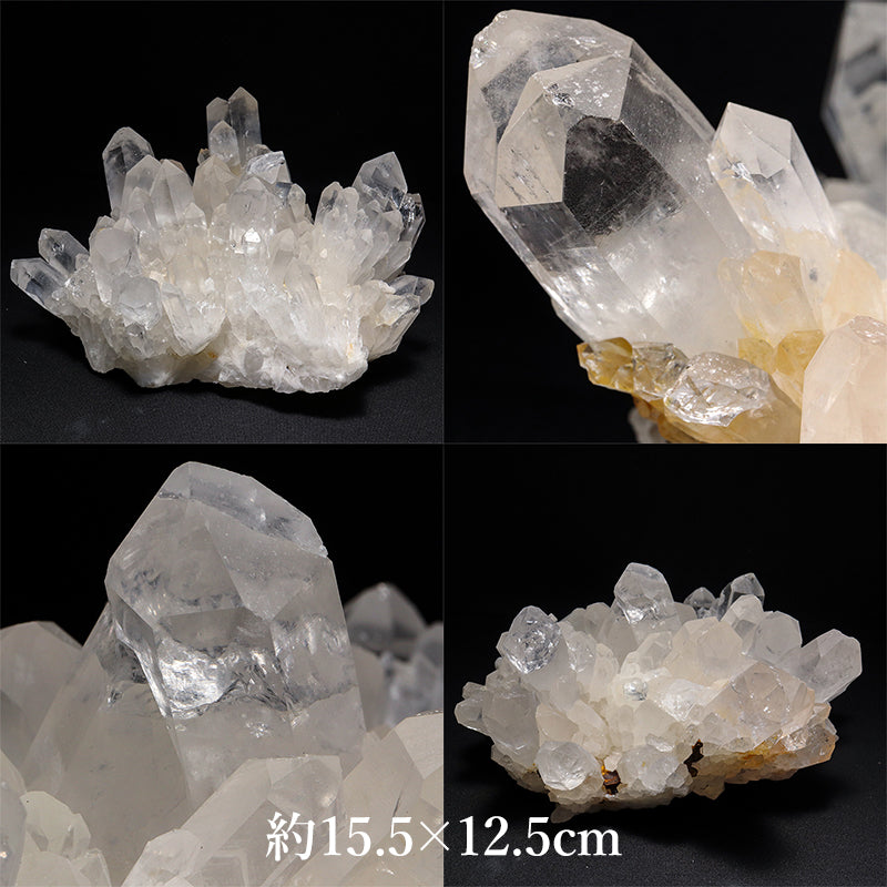 水晶＜マダガスカル産＞　クラスター　約8.8×21cm～約5×16cm [co-g3137]