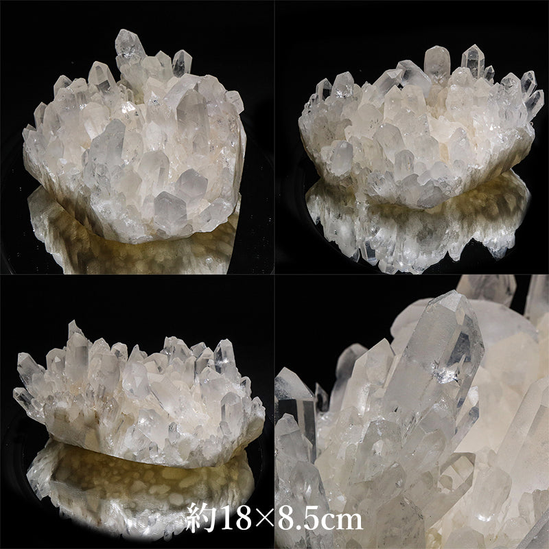 水晶＜マダガスカル産＞　クラスター　約15～19×約7～10.5cm [co-g3199]