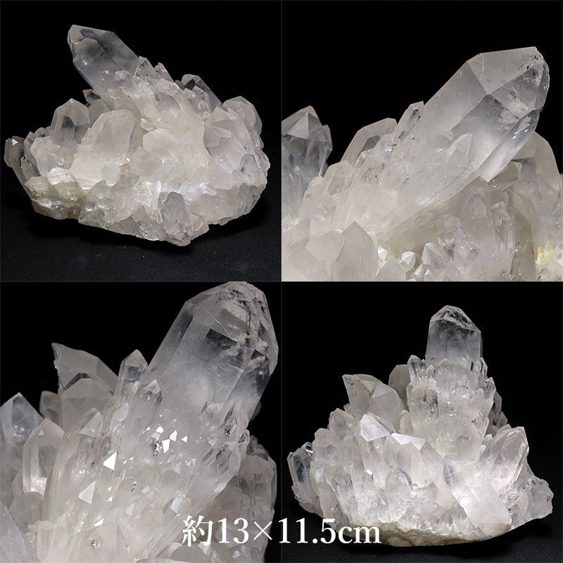 水晶＜マダガスカル産＞　クラスター　約8.8×21cm～約5×16cm [co-g3137]