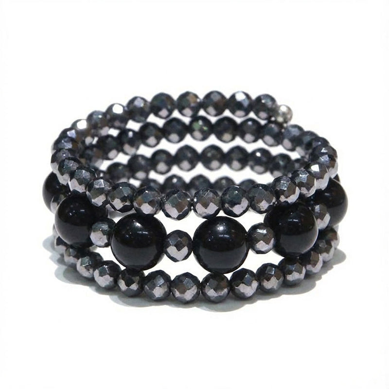 【ことほぎ】形状記憶リング　テラヘルツ　カット約2mm×北投石　丸約4mm　全5種類　日本製 [co-g1887]