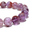 [20% off Aquarius Zodiac Stone until January 19th (automatic discount at checkout)] Bracelet Garden Amethyst (Brazil) Round [co-g0876]