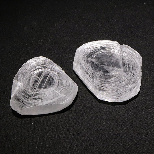 セレナイトスライス＜モロッコ産＞　原石　約7～7.2cm×7.5～9cm [co-g3267]