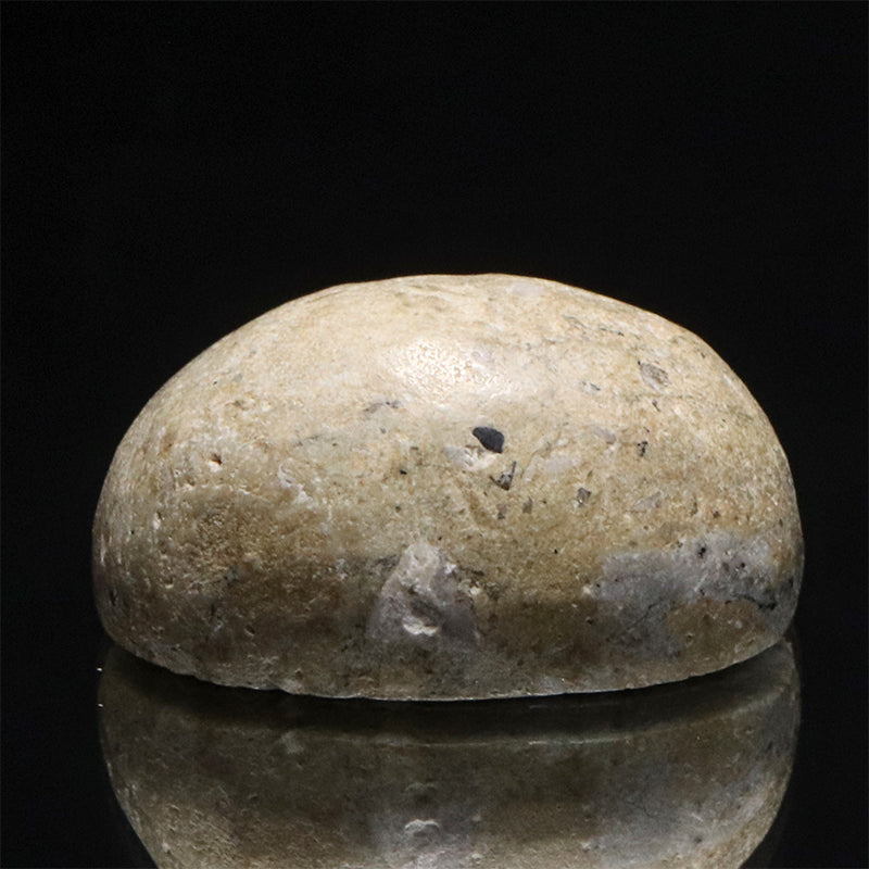 【日本銘石】タツナイト(竜山石)＜兵庫県/高砂市産＞　黄　約18×13mm　ルース [co-g2822]